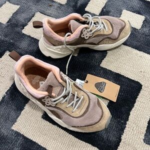 Free People & Flower Mountain Stylish Pink and Brown Sneakers